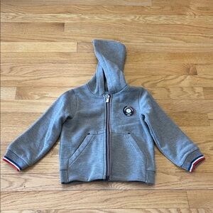 Jacadi sport Grey Kids Zip-Up Hoodie with Hood